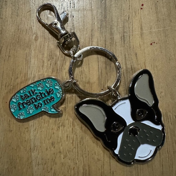 Frenchie Keychain “talk frenchie to me” - Picture 1 of 2